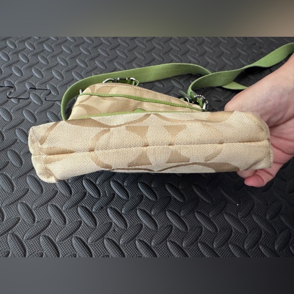 Coach Green and Tan Crossbody Bag - Picture 9 of 12